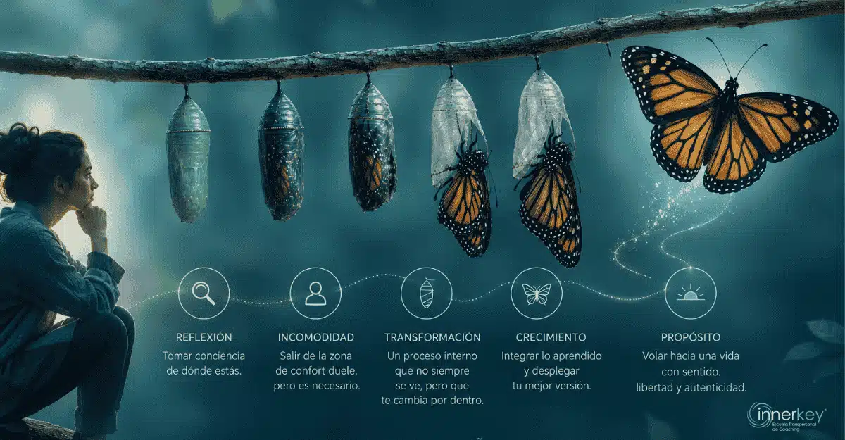Etapas transformacion mariposa coaching innerkey
