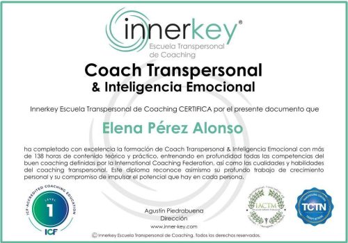 Coach Transpersonal & IE - diploma - Innerkey Coaching
