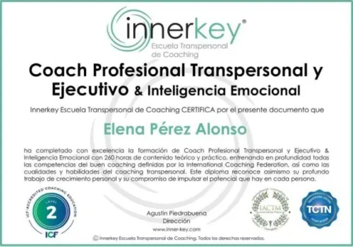 Coach Profesional Transpersonal y Ejecutivo y Inteligencia Emocional